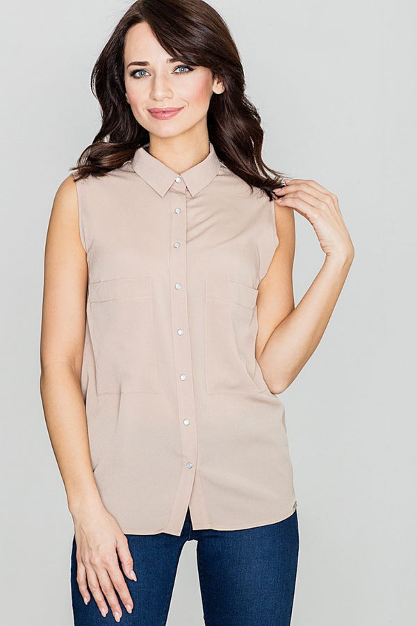 Blouse femme Lenitif Chemise Chemise — beige