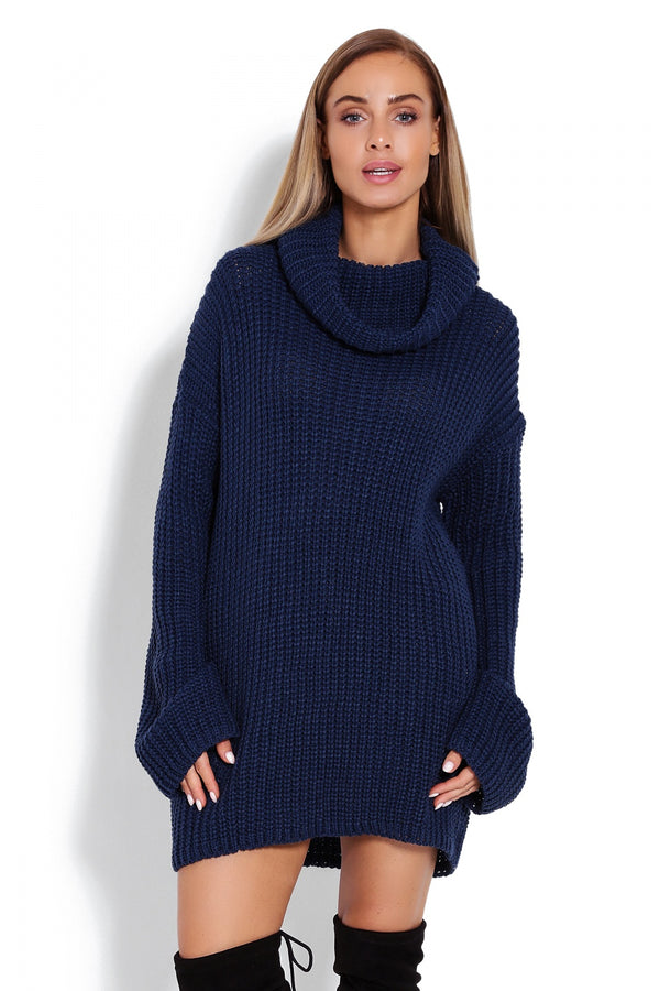 Pull femme PeeKaBoo Chandail Long Chandail — bleu marine