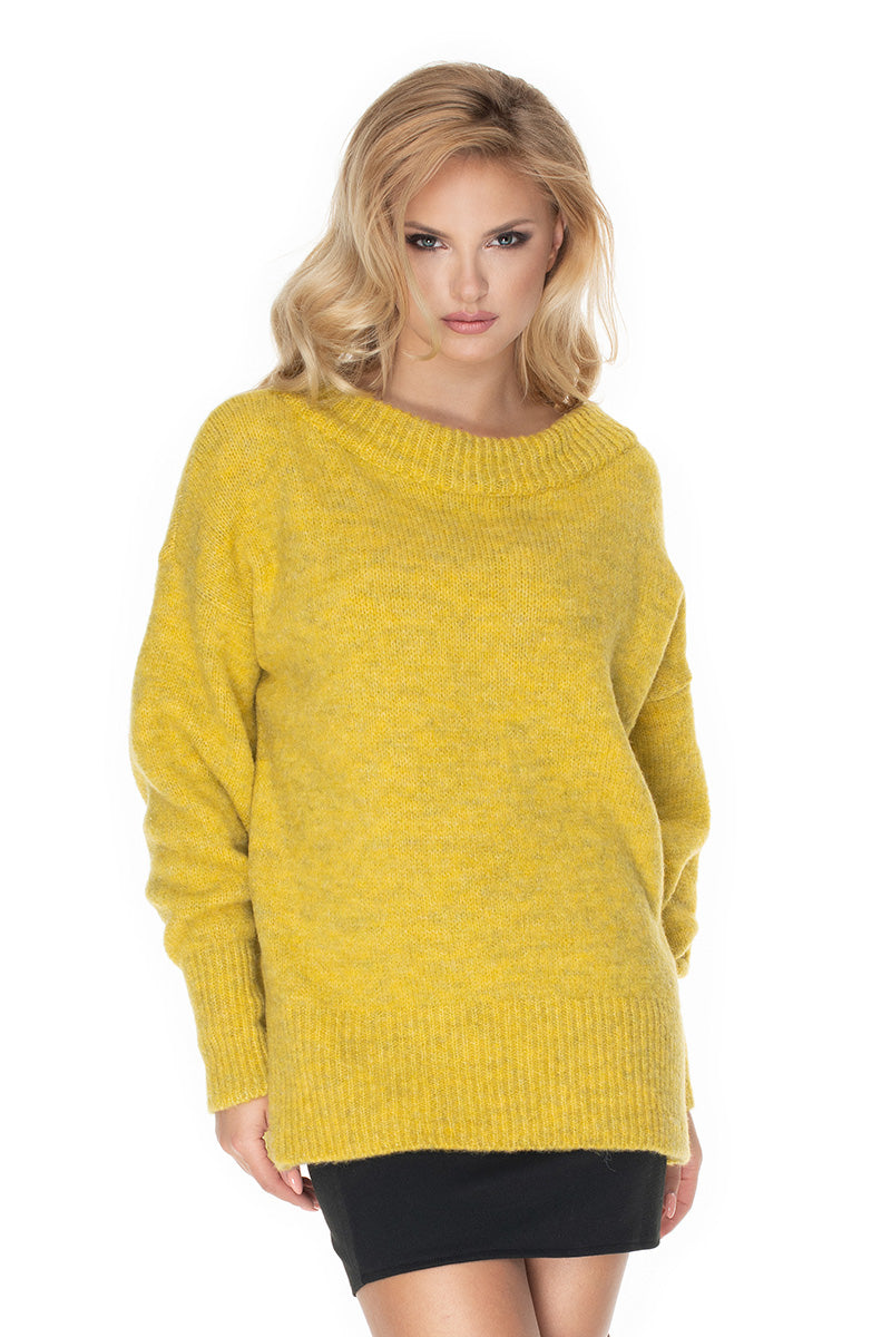 Pull femme PeeKaBoo Chandail Chandail — jaune