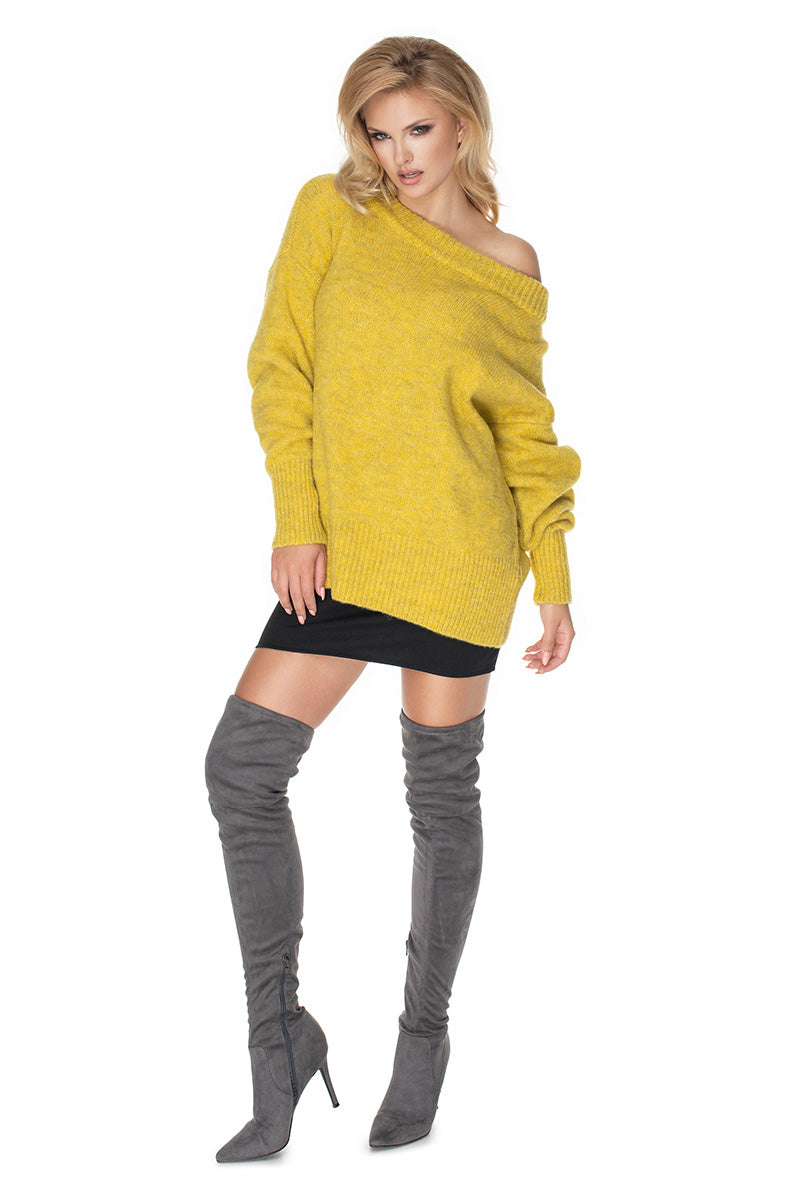 Pull femme PeeKaBoo Chandail Chandail — jaune