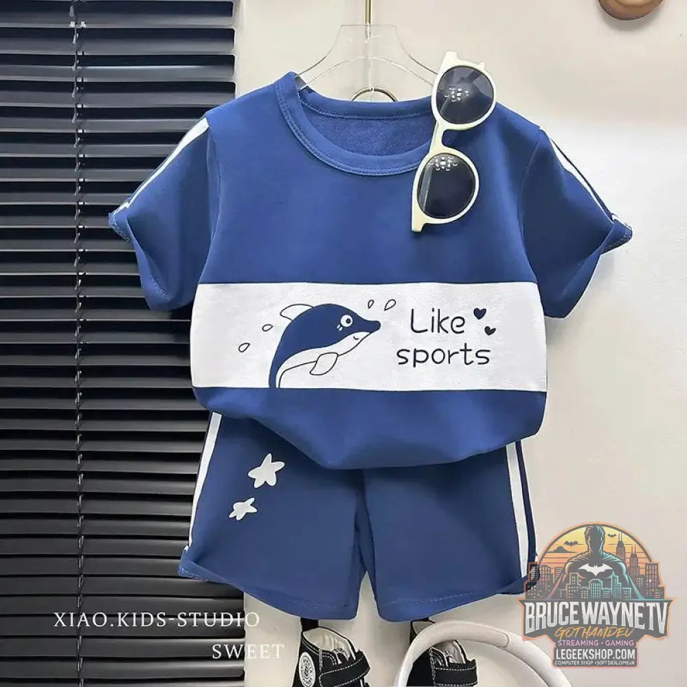 Ensemble d'été rayé à manches courtes pour enfant, vêtement pour bébé, fille et garçon, nouvelle collection 2024 - Legeekshop