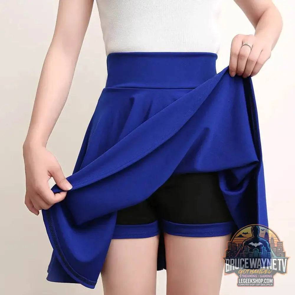Mini jupe évasée pour femme, jupe courte basique, mode polyvalente, noire, décontractée, patineuse, moyenne plissée, moelleuse, grande taille, 2023 | Wayne Outfitters - Legeekshop