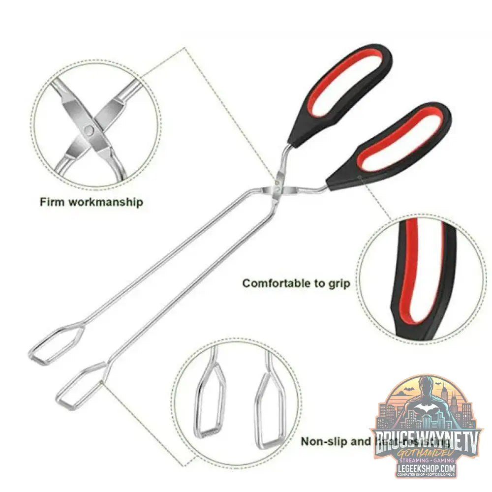 🔥 Pince à Ciseaux BBQ – Métal Antidérapant | 3 Tailles Disponibles - Legeekshop