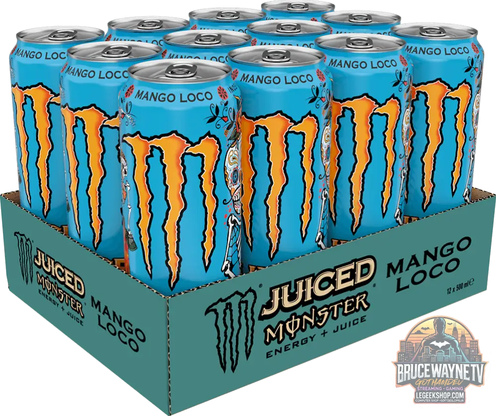 Monster Energy Juiced Mango Loco (12 x 500 ml) et à l'unité - Legeekshop