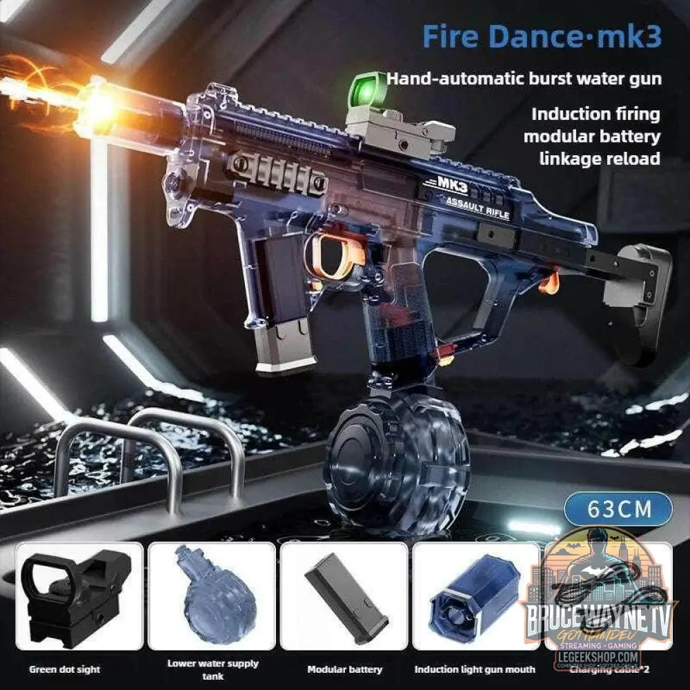 🔥 Pistolet à eau MK3 – Simulation tir de flammes & recharge automatique - Legeekshop