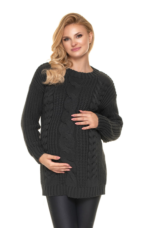 Pull femme PeeKaBoo Chandail Grossesse Chandail — gris