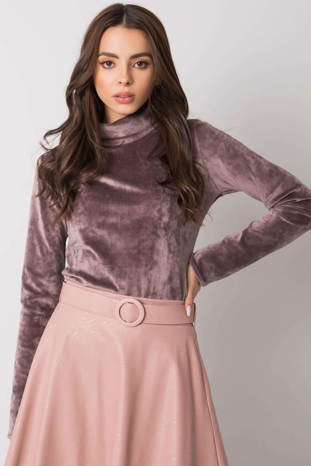 Pull femme Lakerta Col Roulé Col — beige