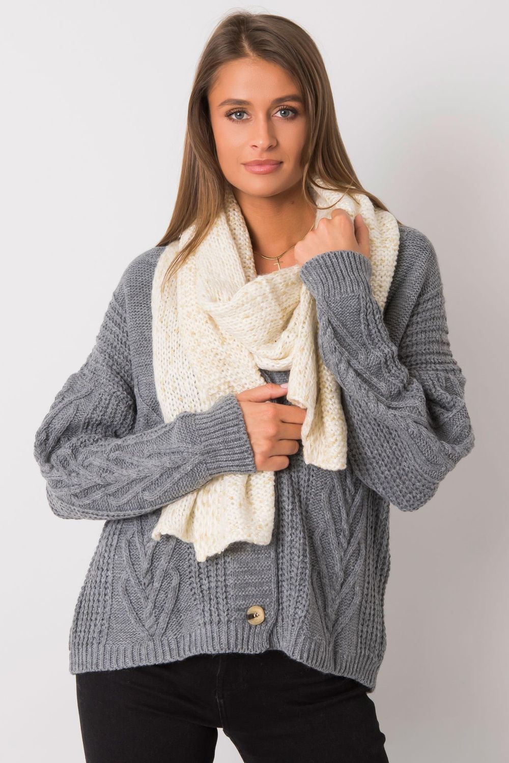 Châle femme AT — beige