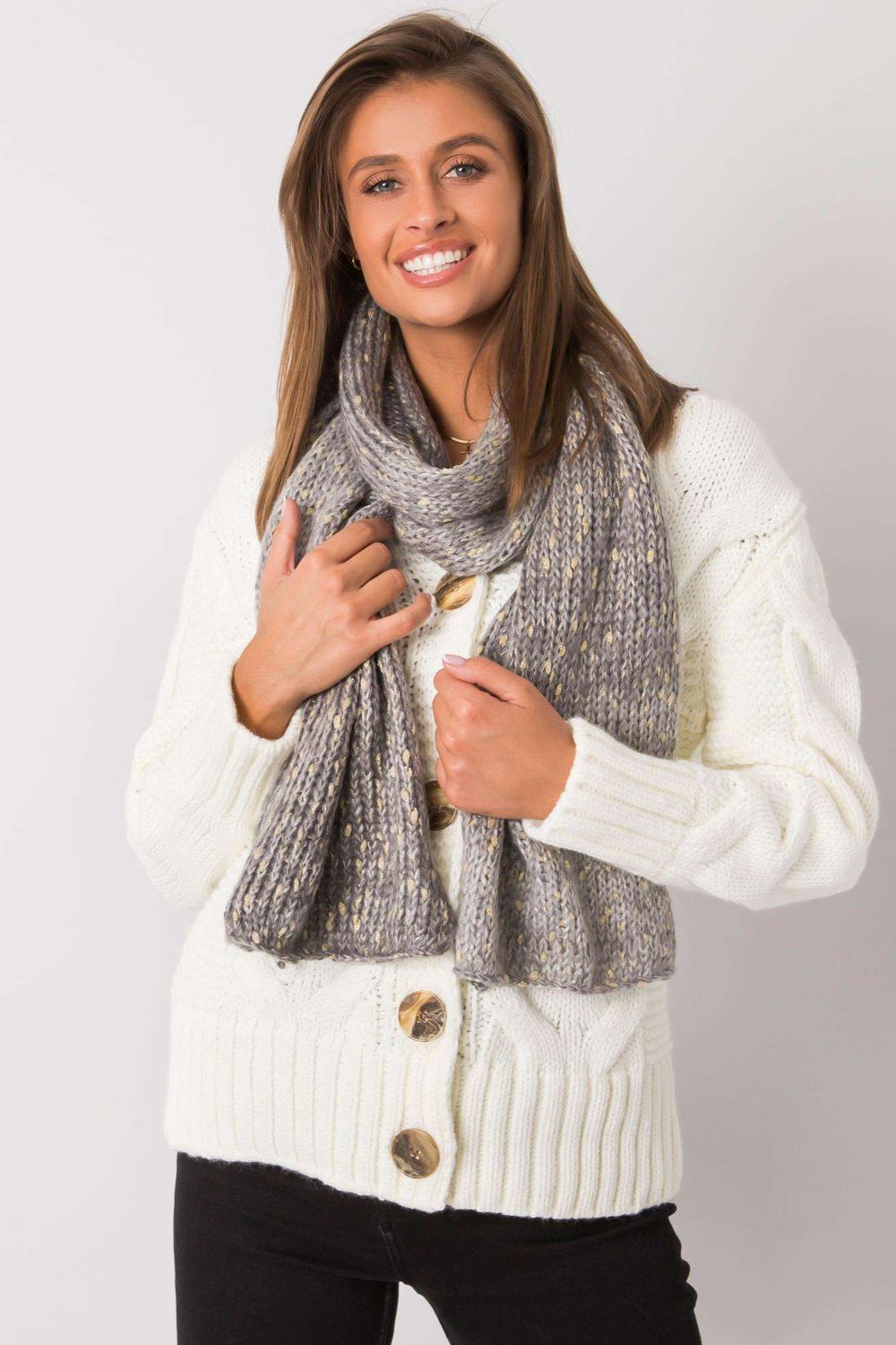 Châle femme AT — gris