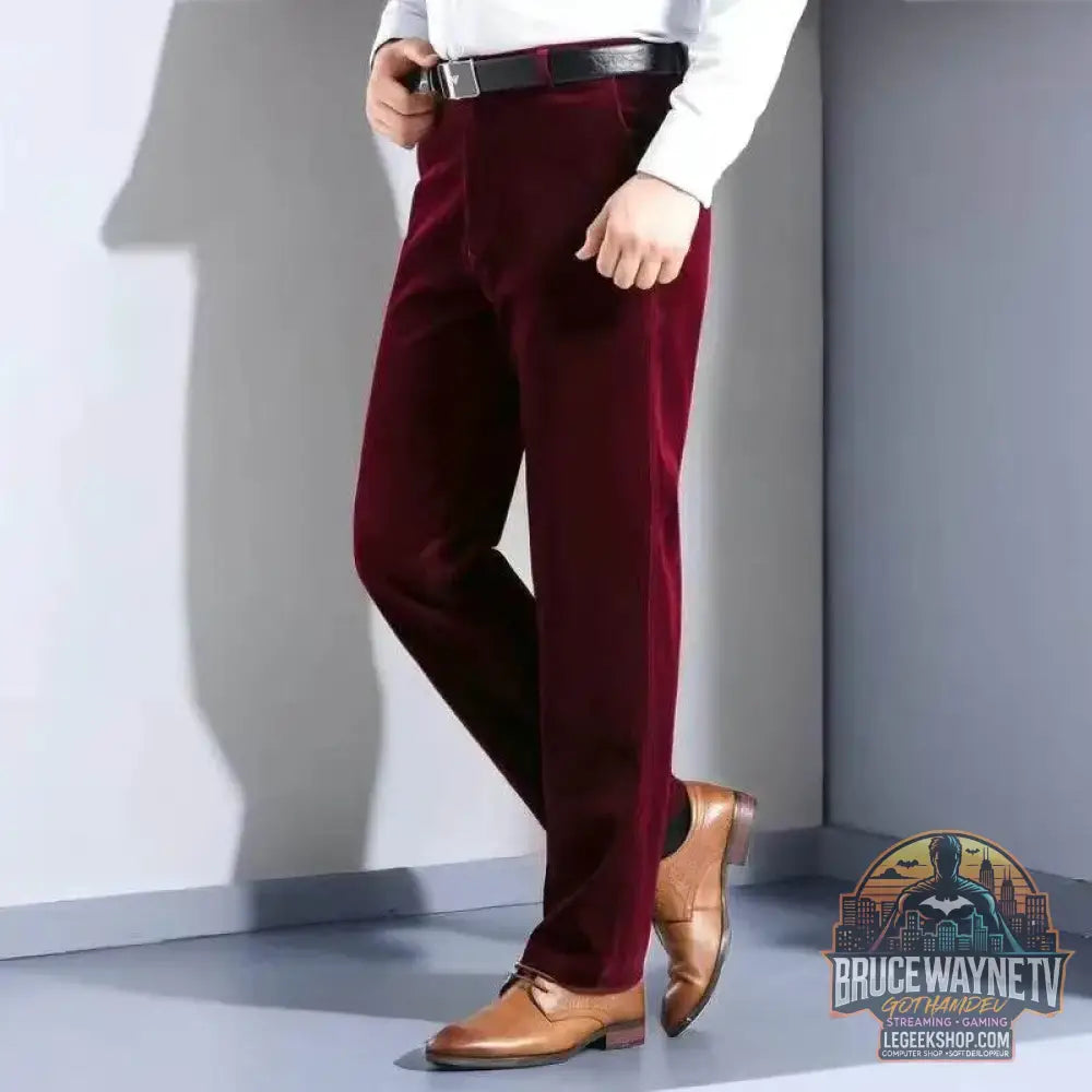 Pantalon en Velours Côtelé Homme, Jogging Ample, Style Décontracté | TQGQG | Wayne Outfitters - Legeekshop