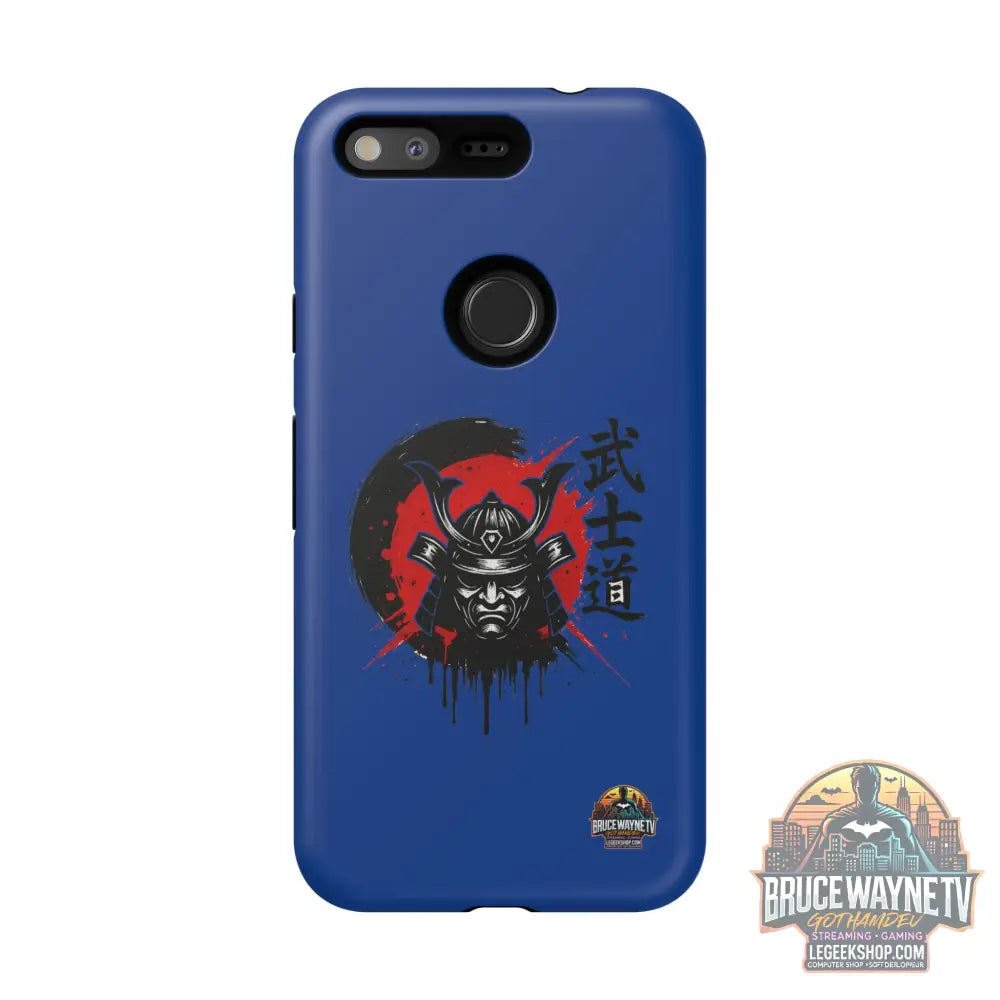 📱 samurai phone case Bleue foncé – coque renforcée Pixel & Galaxy 📱 - Google Pixel / Matte - Phone Case
