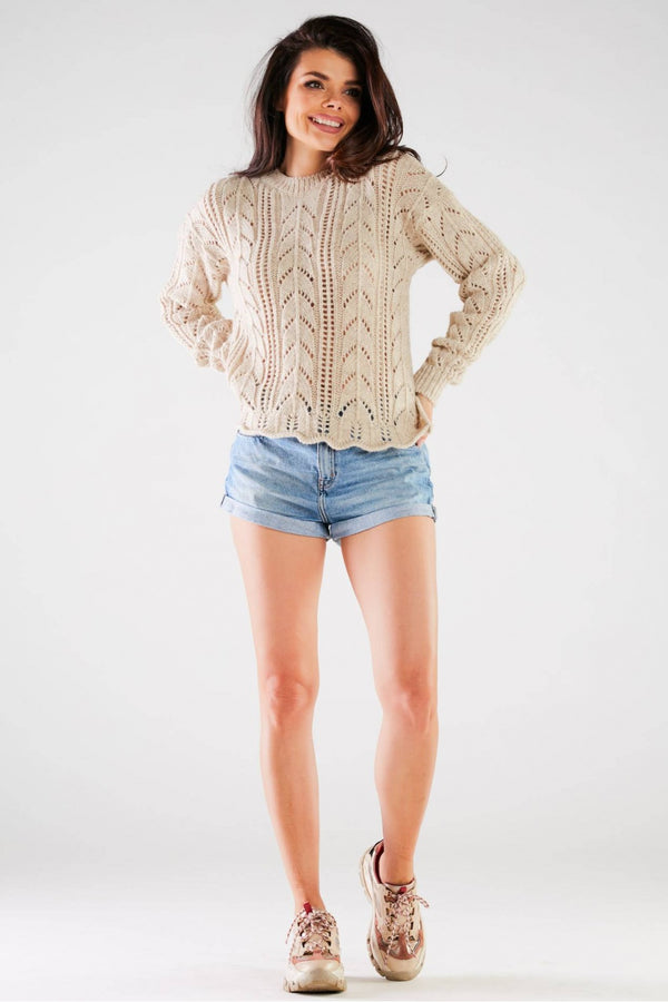Pull femme awama Chandail Chandail — beige