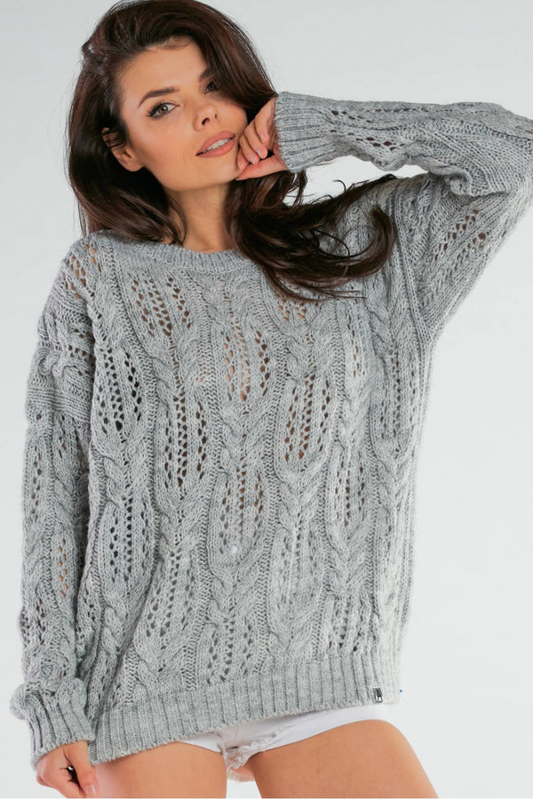 Pull femme awama Chandail Chandail — gris