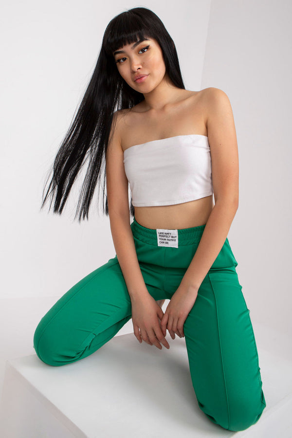 Chaussures à talons femme Italy Moda Pantalon Pantalon — vert