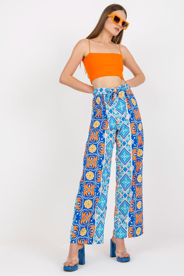 Chaussures à talons femme Italy Moda Pantalon Pantalon — bleu