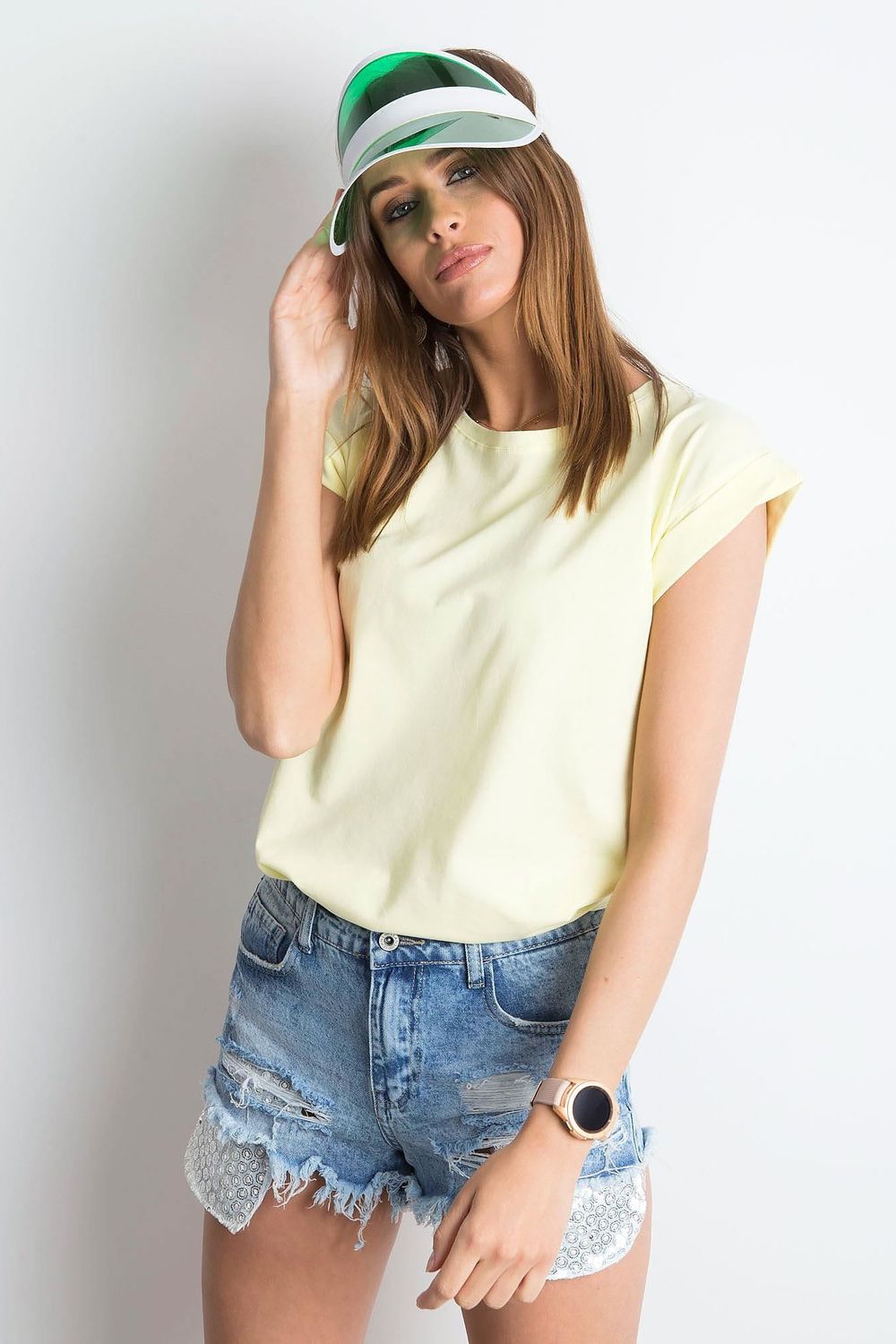 Blouse femme BFG T Shirt T — jaune