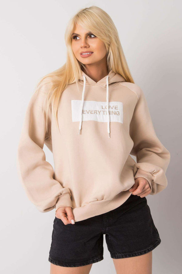 T-shirt femme Ex Moda Sweatshirt Sweatshirt — beige
