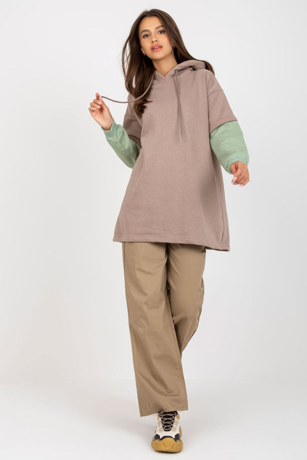 T-shirt femme Rue Paris Sweatshirt Sweatshirt — beige