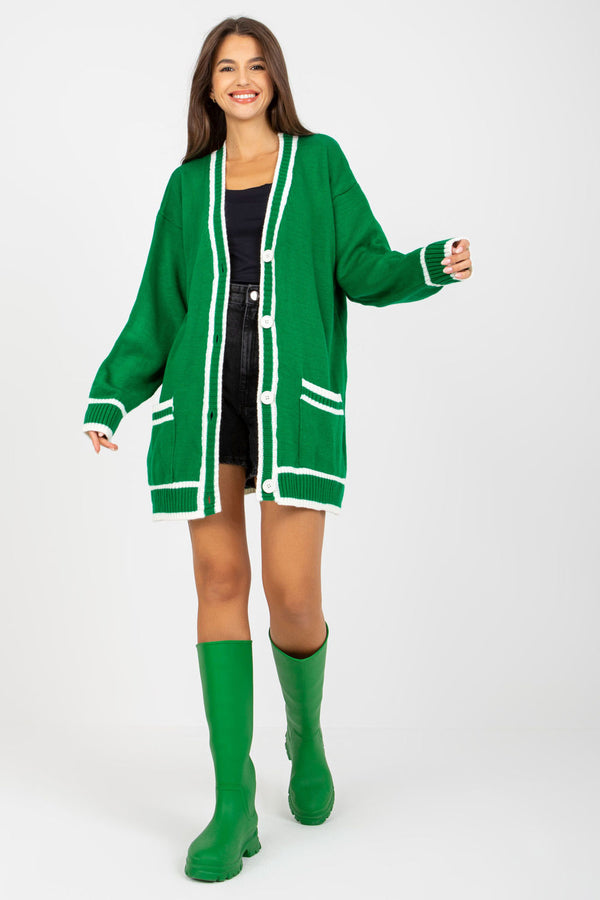 Cardigan femme Rue Paris — vert