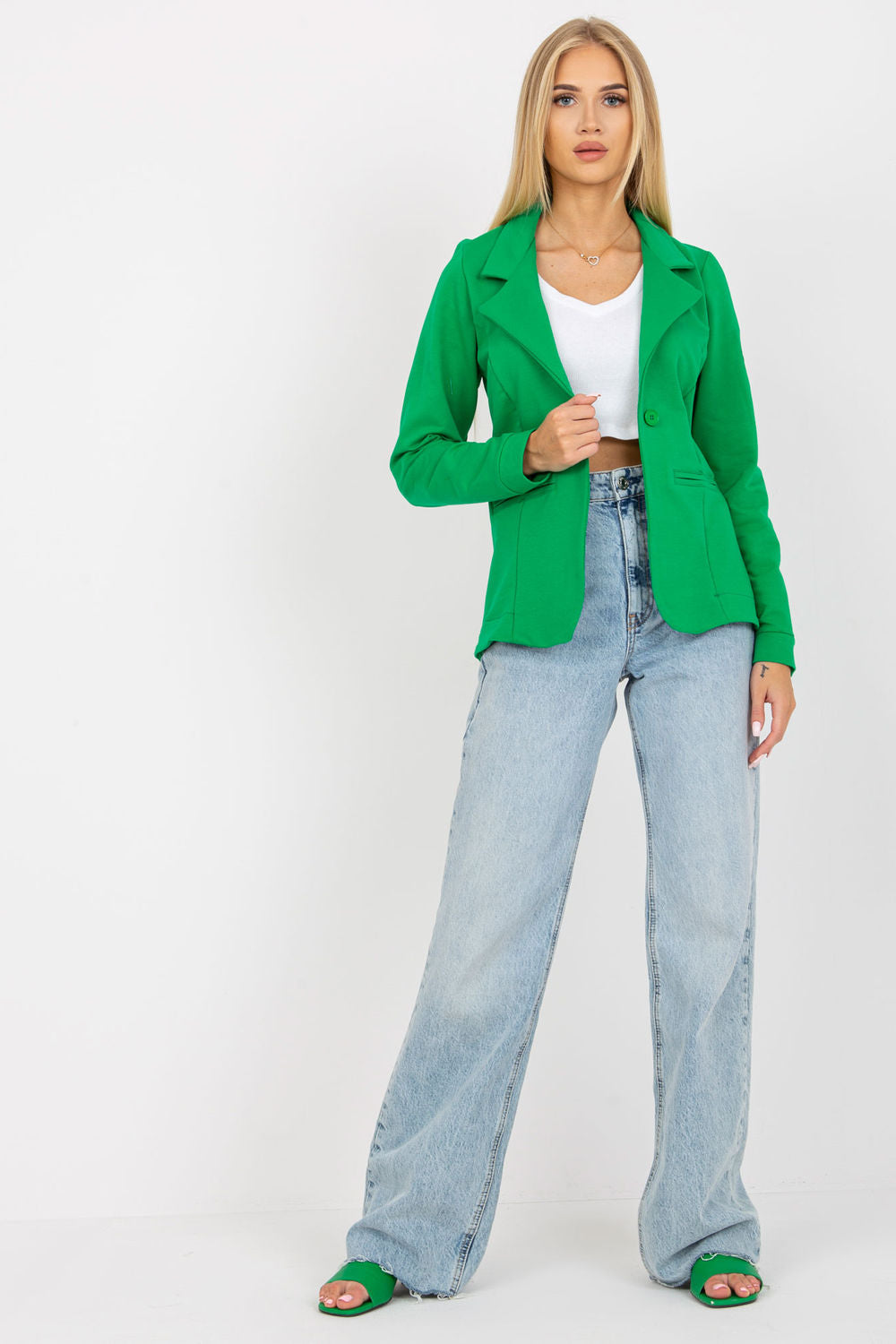 Blazer femme Och Bella — vert
