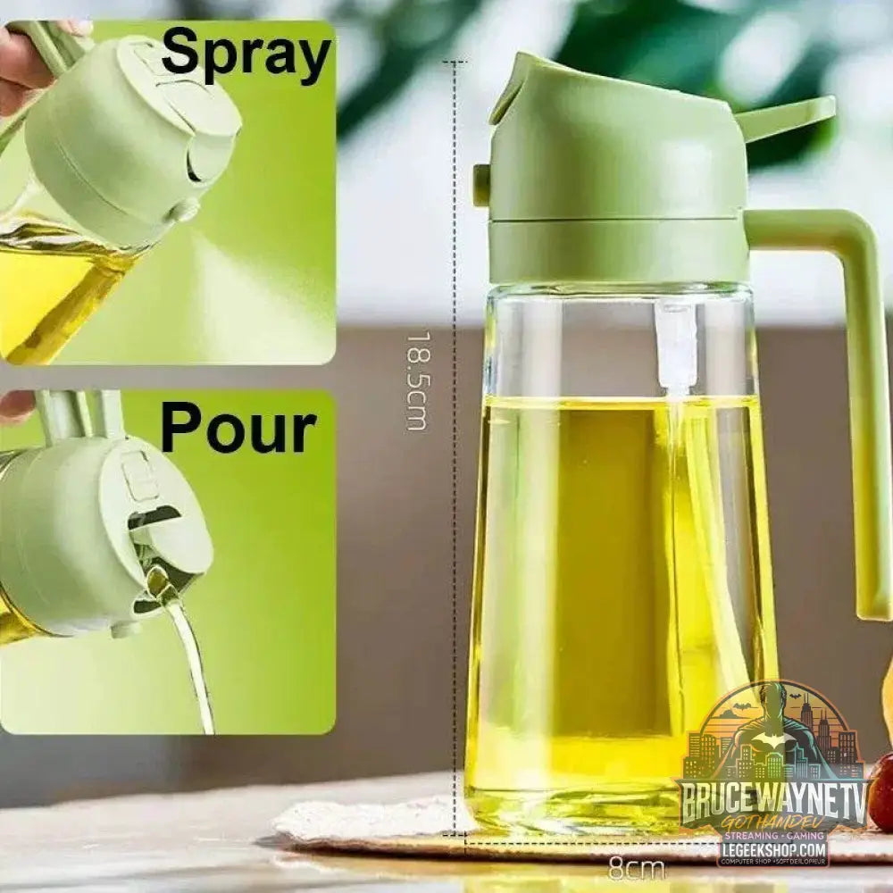 🥗 Bouteille de Pulvérisation d’Huile 2-en-1 | Distributeur &amp; Spray pour Cuisine, BBQ &amp; Pique-Nique 🌿🔥 - Legeekshop