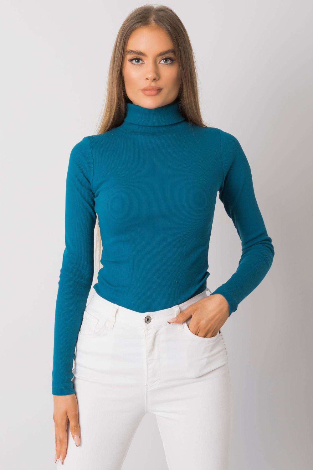 Pull femme Rue Paris Col Roulé Col — vert