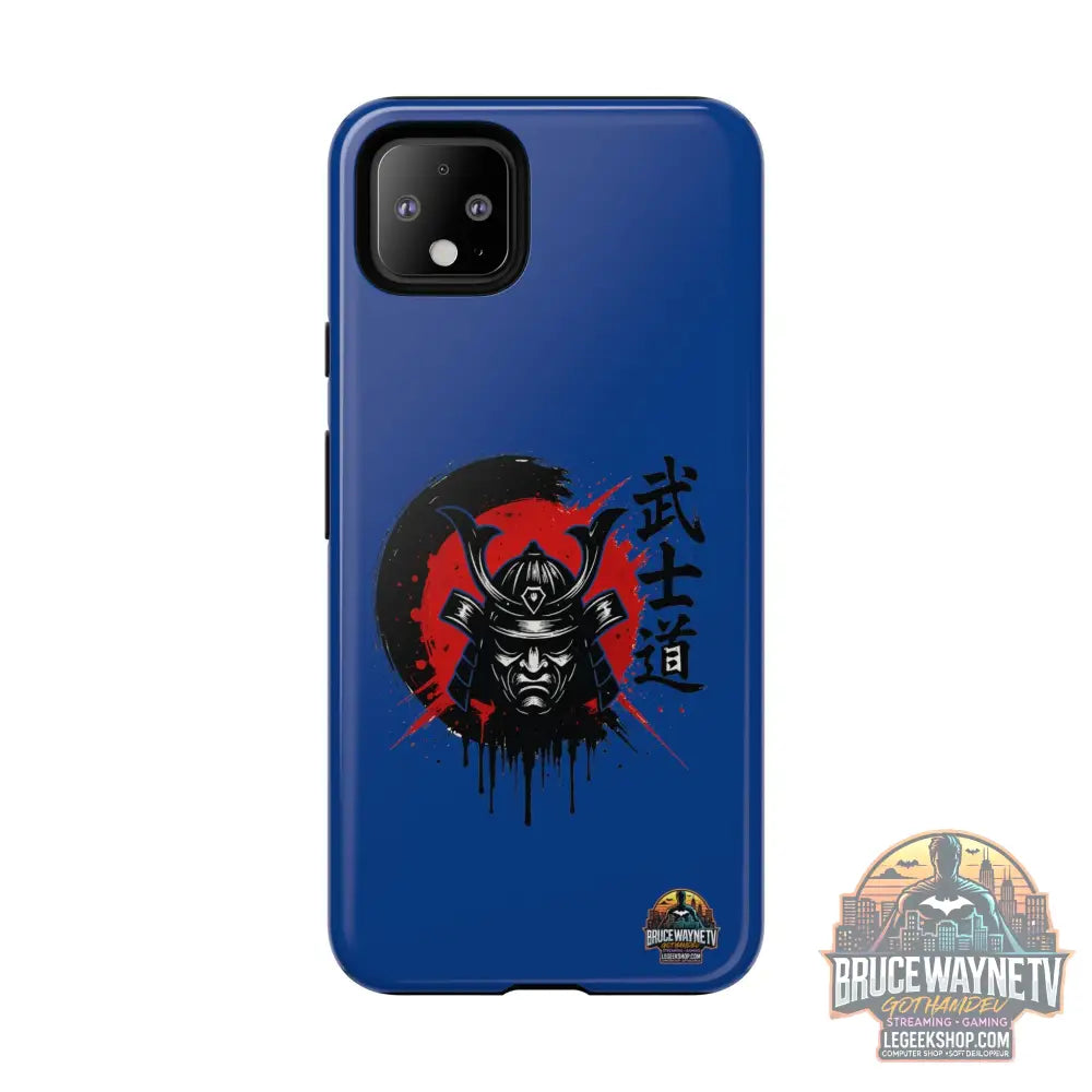 📱 samurai phone case Bleue foncé – coque renforcée Pixel & Galaxy 📱 - Phone Case