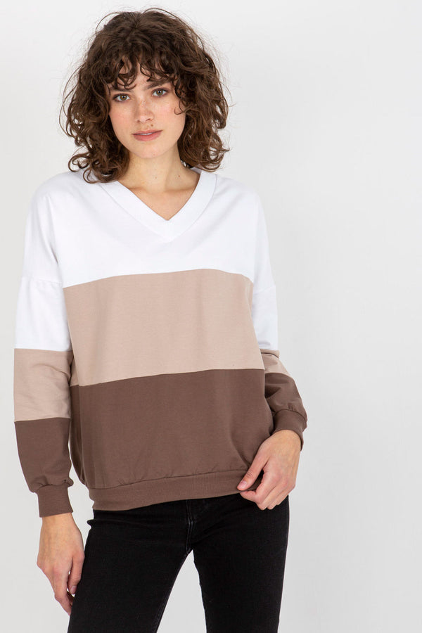 T-shirt femme Rue Paris Sweatshirt Sweatshirt — brun