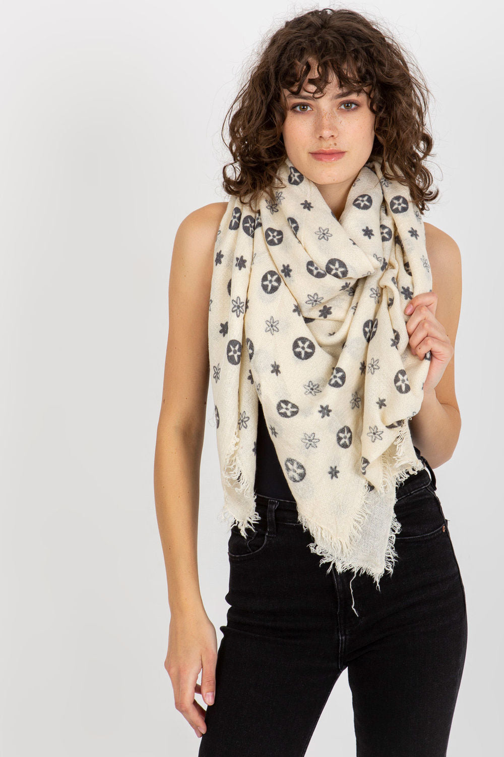 Foulard femme AT — beige