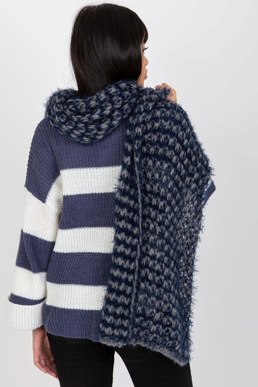 Châle femme AT — bleu marine