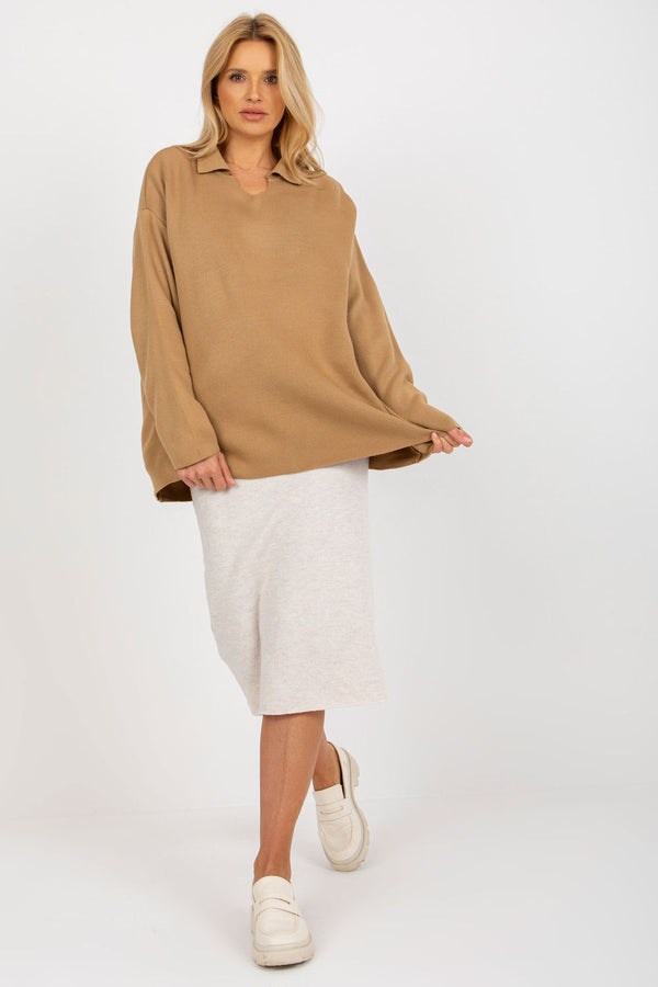 Pull femme Rue Paris Chandail Chandail — brun