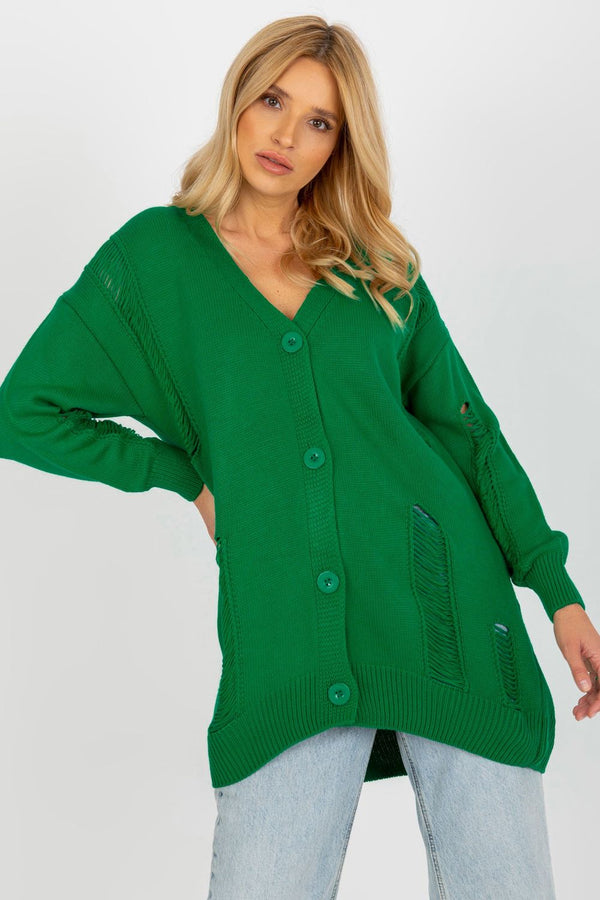 Cardigan femme Rue Paris — vert