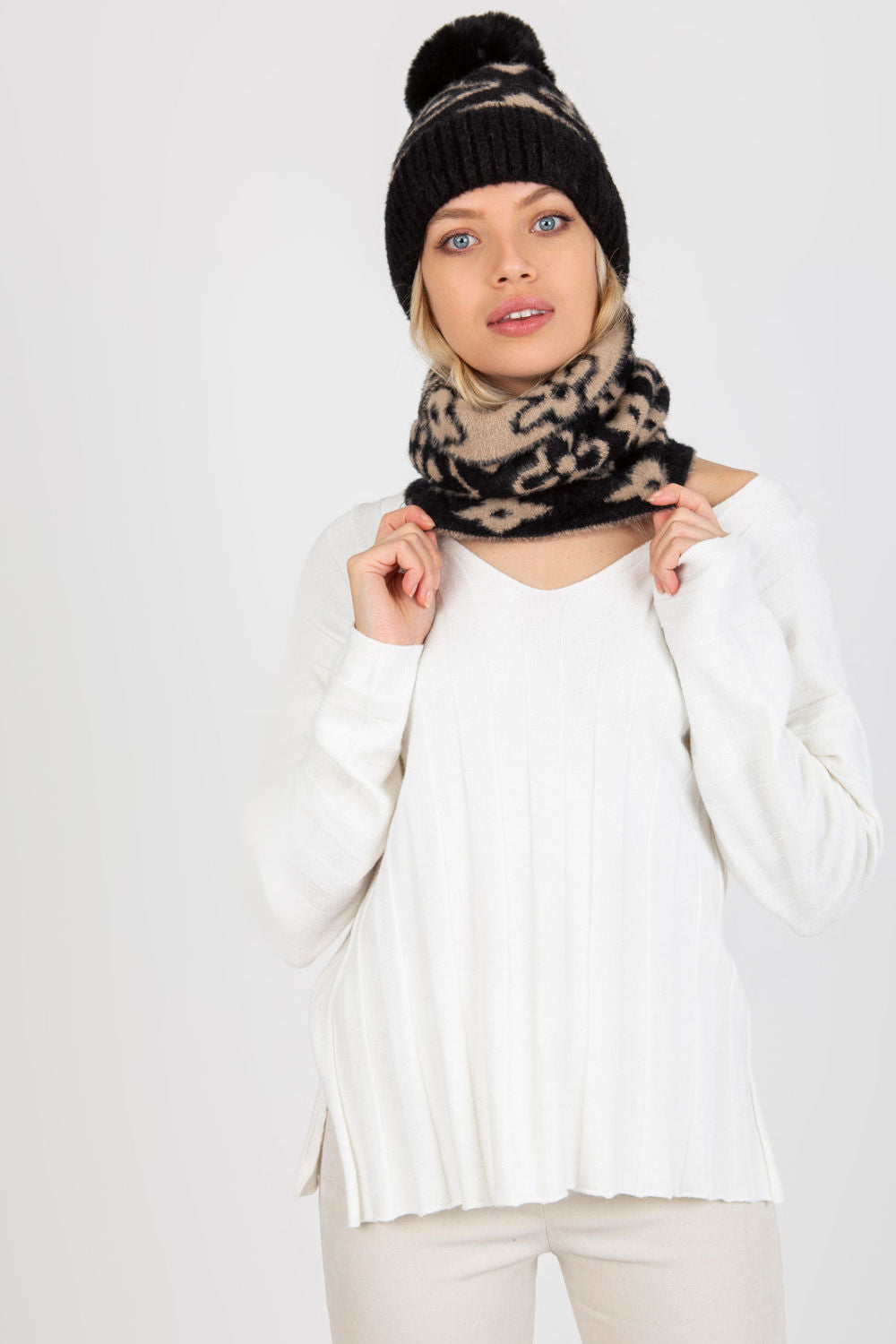 Infinity Écharpe femme AT — noir