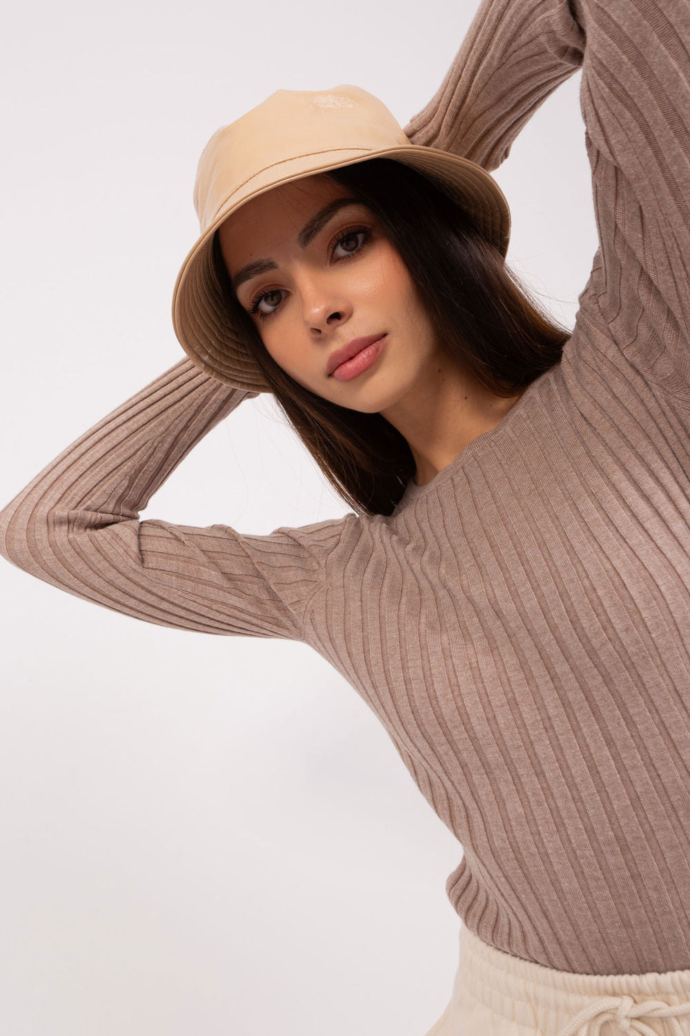 Pull femme Factory Price Chandail Chandail — beige