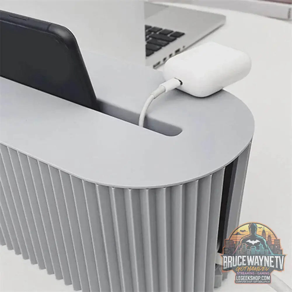 🔌 Boîte de Rangement Câbles & Prises – Design Nordique | Organisateur de Bureau et Maison - Legeekshop