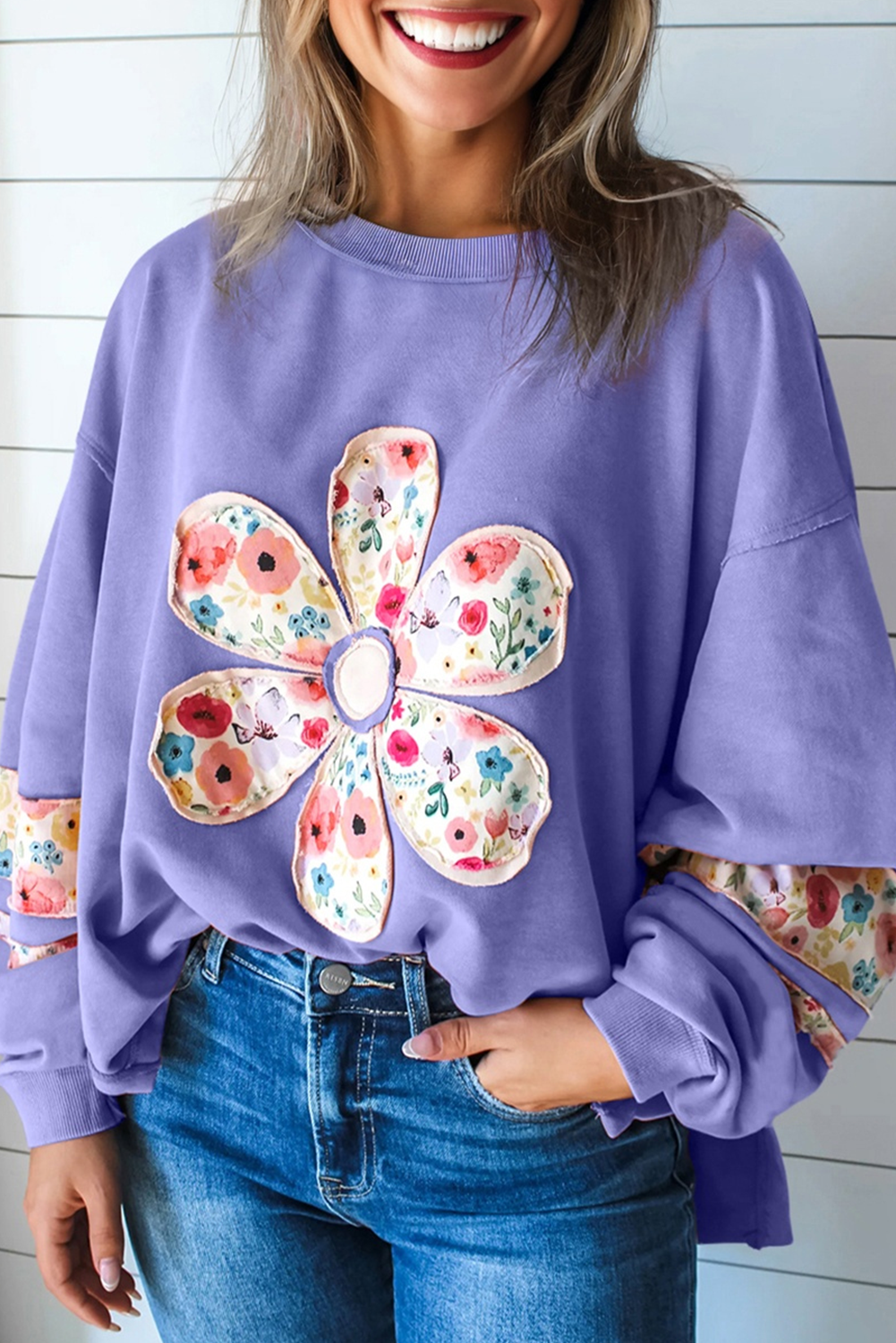 Sweat femme floral