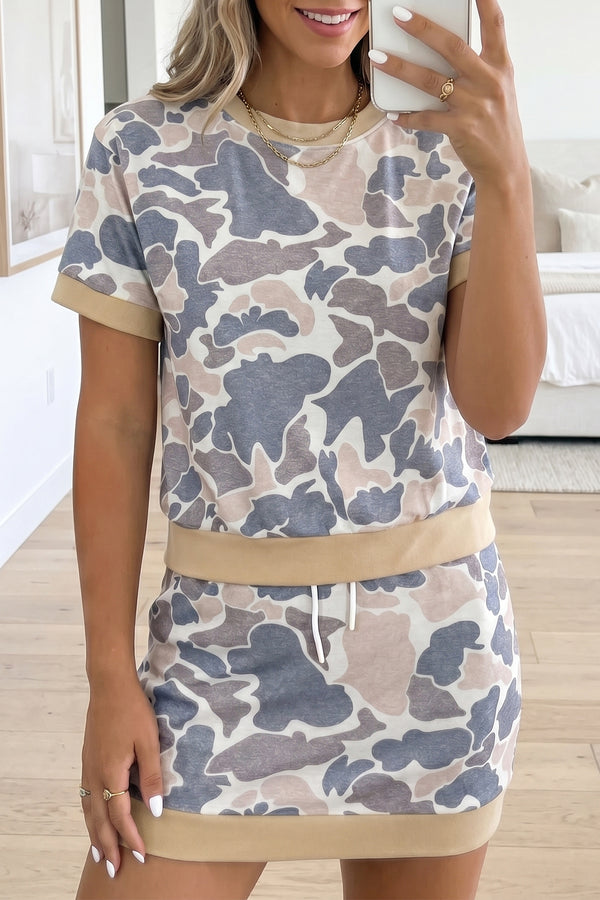 Ensemble femme camouflage, colorblock — multicolore