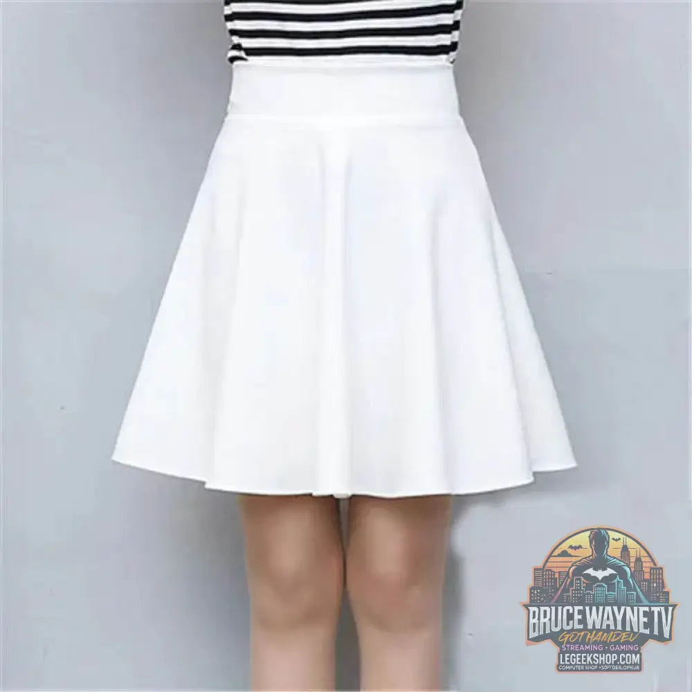 Mini jupe évasée pour femme, jupe courte basique, mode polyvalente, noire, décontractée, patineuse, moyenne plissée, moelleuse, grande taille, 2023 | Wayne Outfitters - Legeekshop