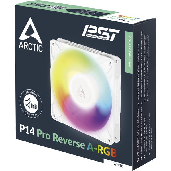 ARCTIC P14 Pro Reverse A-RGB, Gehäuselüfter - ARCTIC - vue 6