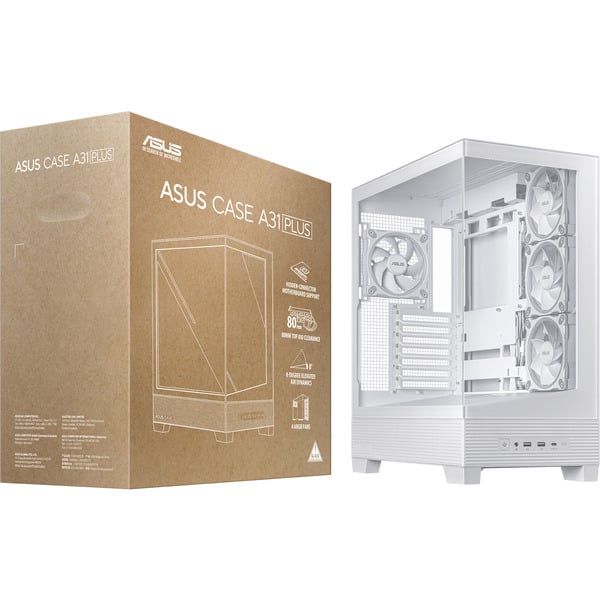 ASUS A31 PLUS TG ARGB, Tower-Gehäuse - ASUS - vue 12