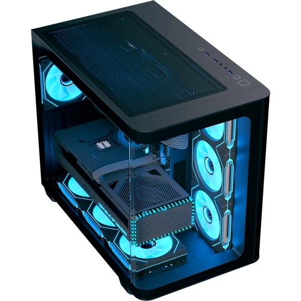 Aerocool P500C-G-BK-v1, Tower-Gehäuse - Aerocool - vue 3