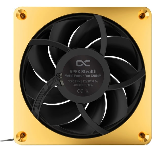 Alphacool Apex Stealth Metal Power 120mm Lüfter 3000rpm, Gehäuselüfter - Alphacool - vue 3
