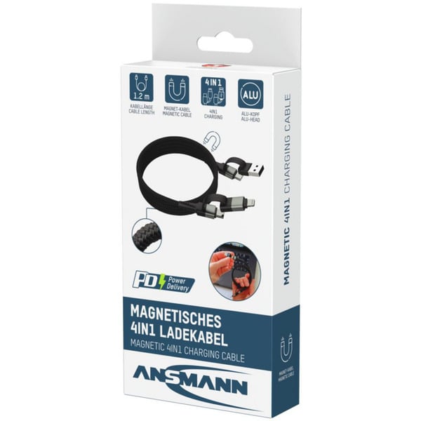 Ansmann Magnetisches 4in1 câble de charge - Ansmann - vue 9