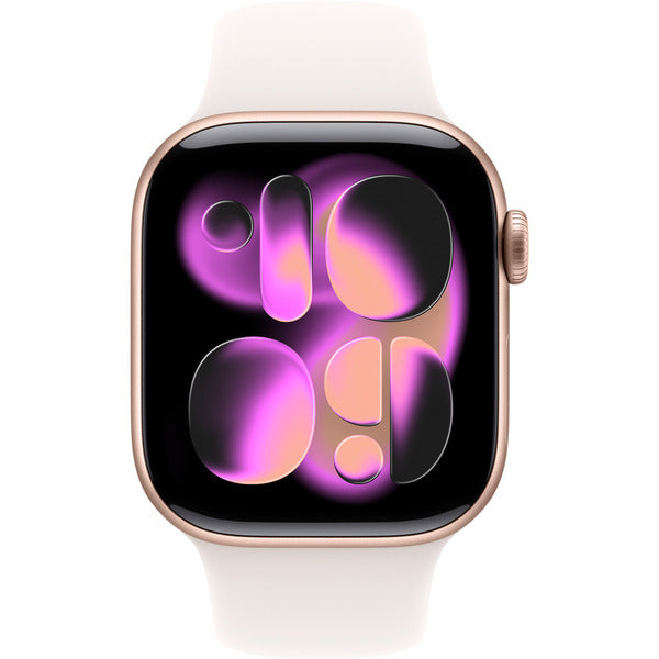 Apple Watch roségold, Aluminium, 42 mm, bracelet sport blassrosa S/M - Apple