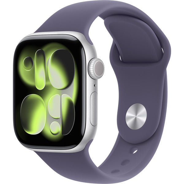 Apple Watch argent, Aluminium, 42 mm, bracelet sport nebelviolett M/L - Apple - vue 2