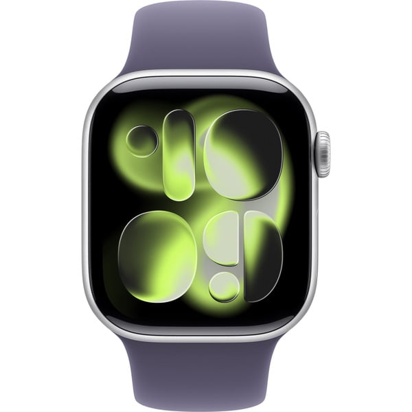 Apple Watch argent, Aluminium, 42 mm, bracelet sport nebelviolett S/M, Cellular - Apple