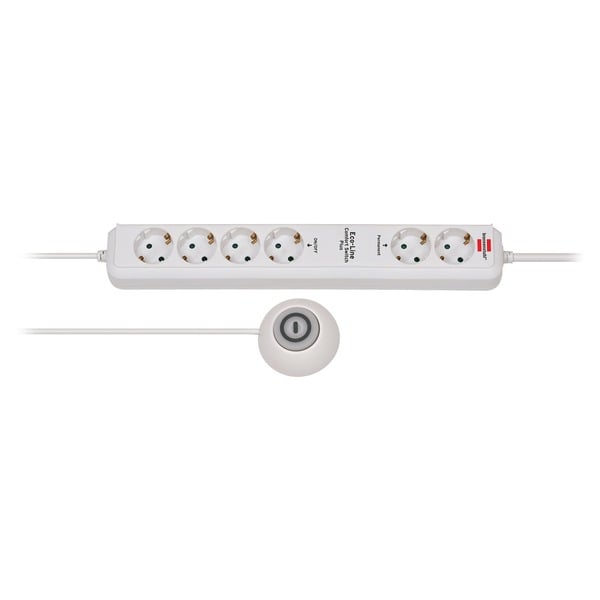 Brennenstuhl Eco-Line Comfort Switch Plus Steckdosenleiste 6-fach - Brennenstuhl