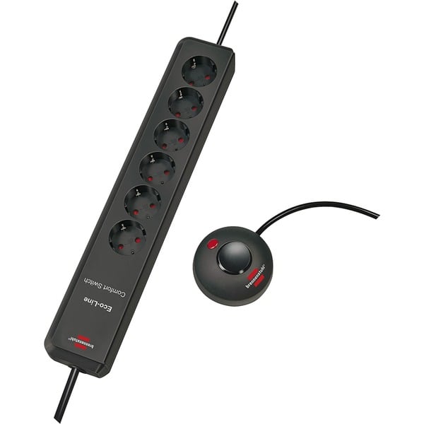 Brennenstuhl Eco-Line Comfort Switch Steckdosenleiste 6-fach - Brennenstuhl