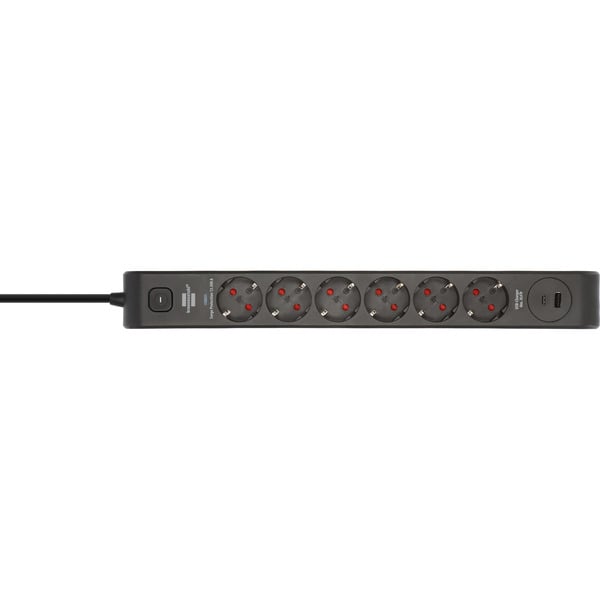 Brennenstuhl Steckdosenleiste 6-fach avec 1x USB-C, 1x USB-A - Brennenstuhl - vue 2