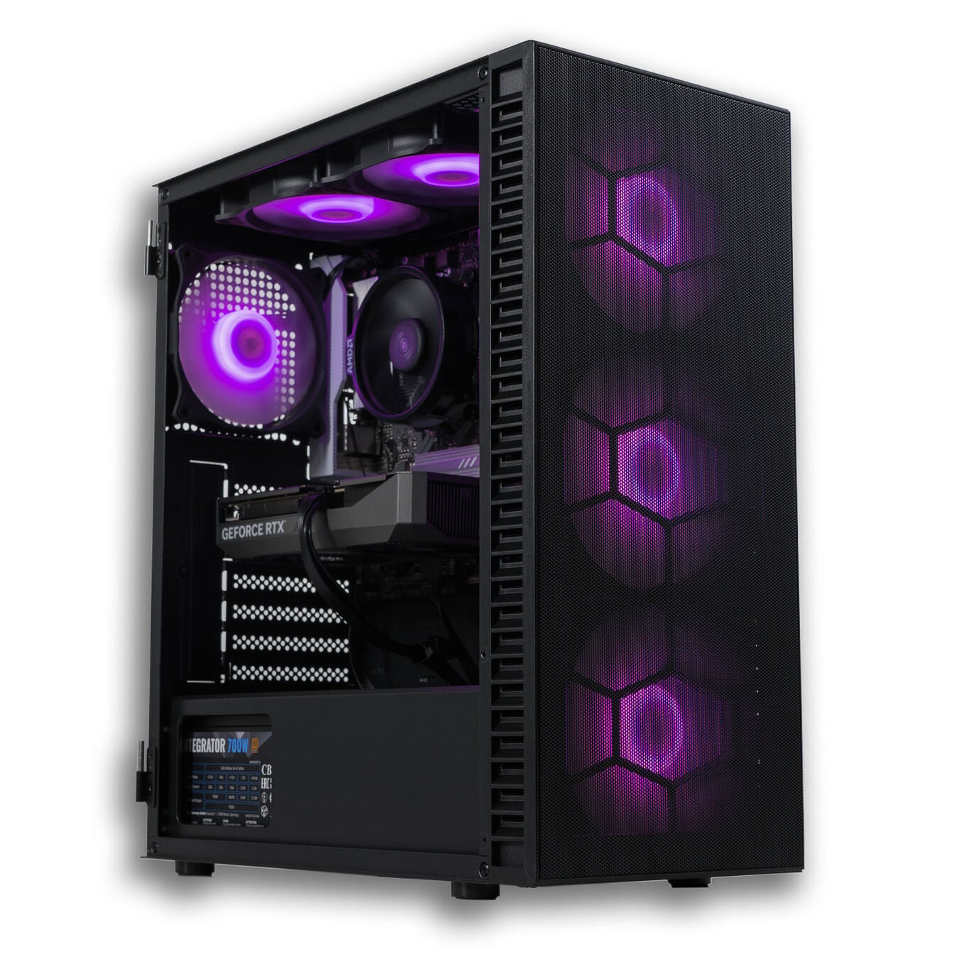 Gaming-PC Mach 2, AMD Ryzen 5 7500F, RTX 5060 Ti 16GB - King Mod Systems - vue 3